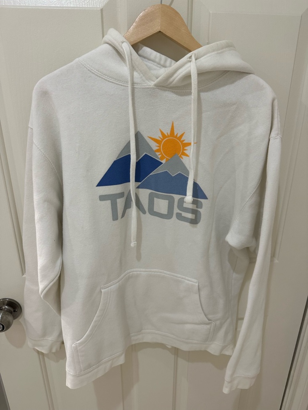 Retro Taos White Hoodie